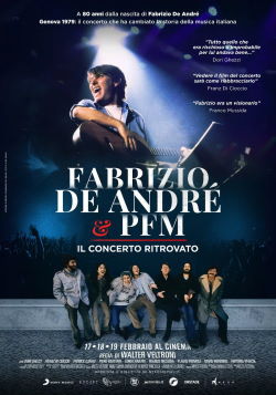 locandina del film FABRIZIO DE ANDRE' & PFM - IL CONCERTO RITROVATO