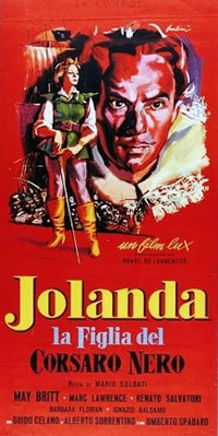 locandina del film JOLANDA, LA FIGLIA DEL CORSARO NERO
