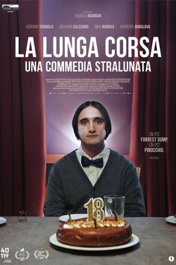 locandina del film LA LUNGA CORSA - UNA COMMEDIA STRALUNATA