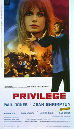 locandina del film PRIVILEGE (1967)