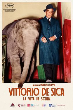 locandina del film VITTORIO DE SICA - LA VITA IN SCENA